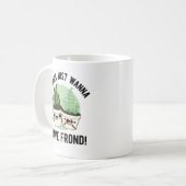 Ferns wil gewoon een Plant met een schijn rond Koffiemok (Voorkant links)