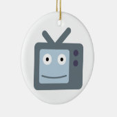 Fernseher TV television set Keramisch Ornament (Rechts)