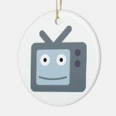 Fernseher TV television set Keramisch Ornament (Links)
