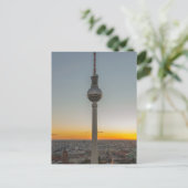 Fernsehturm Berlin, Berlin TV Tower, Duitsland Briefkaart (Staand voorkant)
