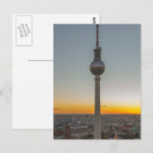 Fernsehturm Berlin, Berlin TV Tower, Duitsland Briefkaart (Voorkant / Achterkant)