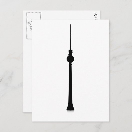 Fernsehturm Berlin Briefkaart (Voorkant / Achterkant)