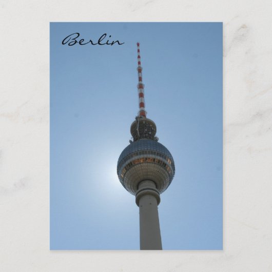fernsehturm berlin briefkaart (Voorkant)