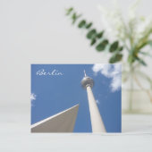 fernsehturm berlin briefkaart (Staand voorkant)