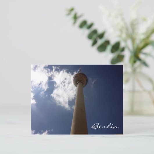 fernsehturm hoog briefkaart (Staand voorkant)