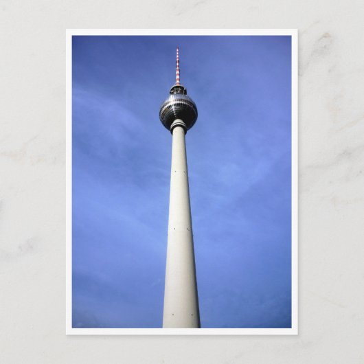 fernsehturm sky blue briefkaart (Voorkant)