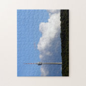 Fernsehturm Stuttgart mit Wolkengebirge Legpuzzel (Verticaal)