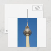 Fernsehturm Television Tower Berlin Briefkaart (Voorkant / Achterkant)
