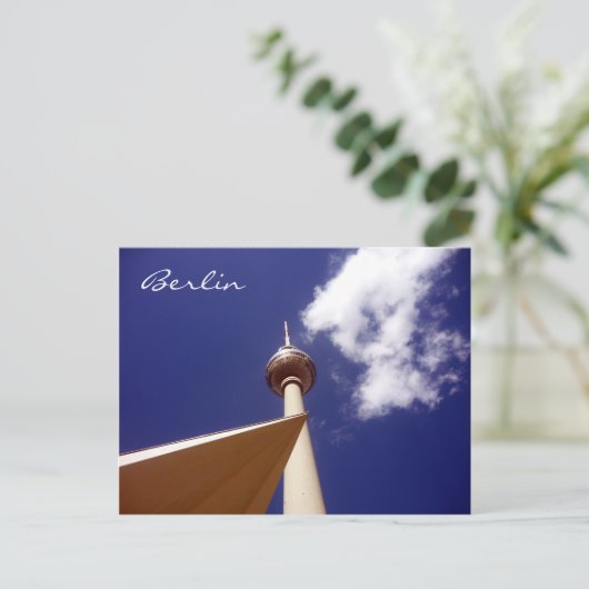 fernsethturmblauw briefkaart (Staand voorkant)