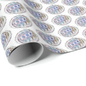 Ferns'N Flowers Abstract  Cadeaupapier (Rol Hoek)