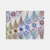 Ferns'N Flowers Abstract Fleece Deken (Voorkant (Horizontaal))