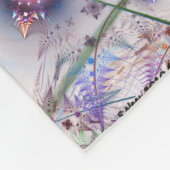 Ferns'N Flowers Abstract Fleece Deken (Hoek)