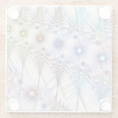 Ferns'N Flowers Abstract Glazen Onderzetter (Achterkant)