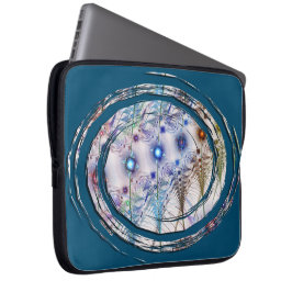 Ferns'N Flowers Abstract Laptop Sleeve