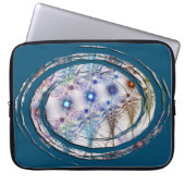 Ferns'N Flowers Abstract Laptop Sleeve (Voorkant)