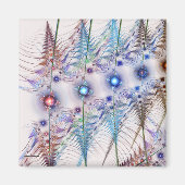 Ferns'N Flowers Abstract Magneet (Voorkant)