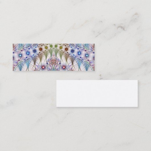 Ferns'N Flowers Abstract Mini Visitekaartje (Voorkant / Achterkant)