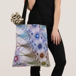 Ferns'N Flowers Abstract Tote Bag