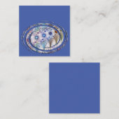 Ferns'N Flowers Abstract Vierkante Visitekaartje (Voorkant / Achterkant)