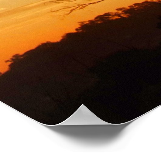 ferntree gully sunset Poster (Hoek)