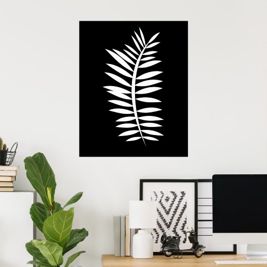 Ferntree leaf poster (Thuiskantoor)