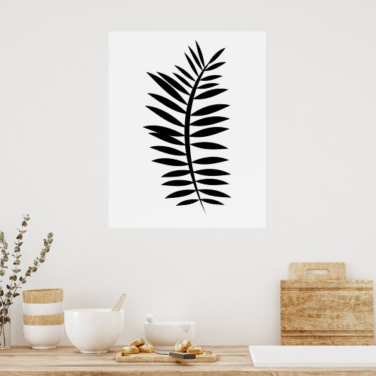 Ferntree leaf poster (Keuken)