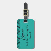 "fernweh"-bagagelabel bagagelabel (Voorkant verticaal)