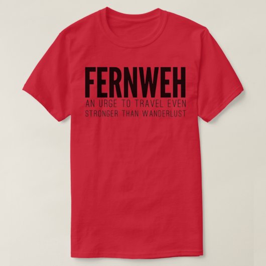 Fernweh T-shirt (Design voorkant)