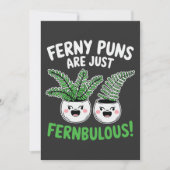 Ferny Puns – Fernbulous! Funny Plant Design Kaart (Voorkant)