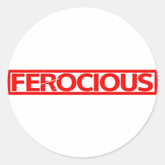Ferocide Stamp Ronde Sticker (Voorkant)