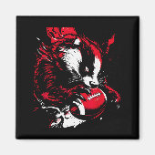 Ferocious Badger Football Lover Wisconsin Game Day Magneet (Voorkant)