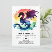 Ferocious Dragon Birthday Digitaal Kaart (Staand voorkant)