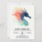 Ferocious Dragon verjaardagskinderen Kaart (Voorkant)