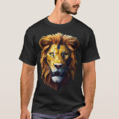 Ferocious Reverie: 4D Realistic Lion Art Mannen T- T-shirt (Voorkant)