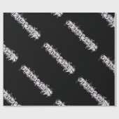 FEROCIOUS Tattoo Stijl Lettertype Cadeaupapier (Vlak)