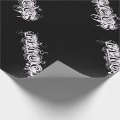 FEROCIOUS Tattoo Stijl Lettertype Cadeaupapier (Hoek)