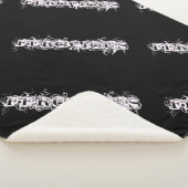 FEROCIOUS Tattoo Stijl Lettertype Sherpa Deken (3/4)
