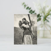 Ferraguti Love Moeder Son Kiss Art Briefkaart (Staand voorkant)