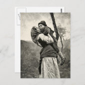 Ferraguti Love Moeder Son Kiss Art Briefkaart (Voorkant / Achterkant)