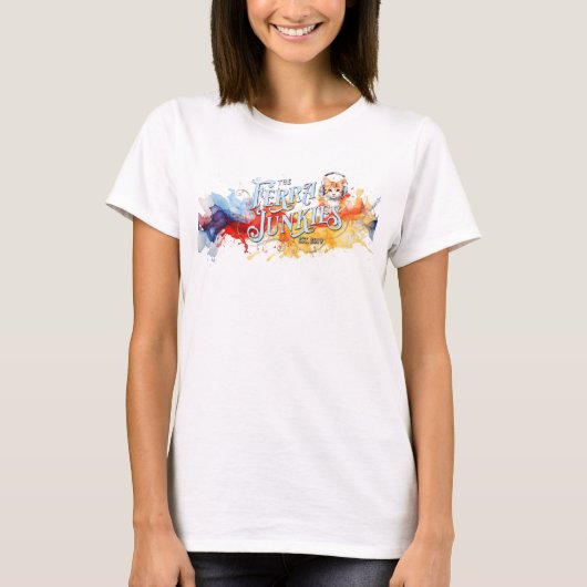 Ferrajunkies Waterverf Monty Vrouwen T-shirt (Voorkant)