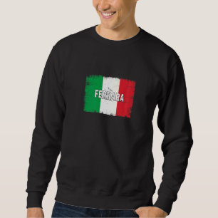 Ferrara Italië Stad met Italiaanse vlag Trui
