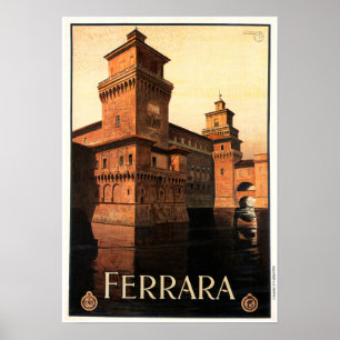 FERRARA NORTH ITALIË Vintage Tour Vintage Poster