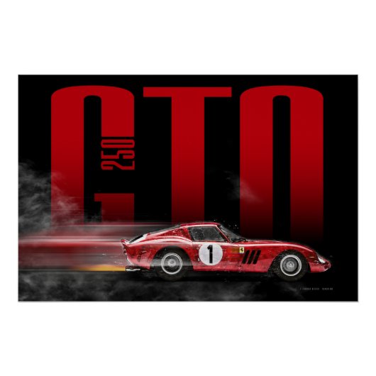 Ferrari 250GTO Perfect Poster (Voorkant)