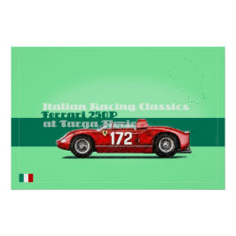 Ferrari 250P at the Targa Florio Perfect Poster