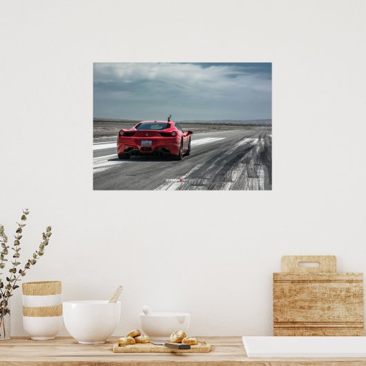 Ferrari 458 Italia Ready to Race Poster (Keuken)