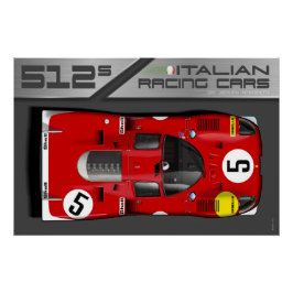 Ferrari 512S LM No.5 Perfect Poster