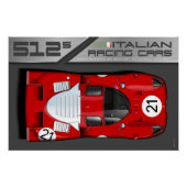Ferrari 512S Sebring No.21 Perfect Poster (Voorkant)