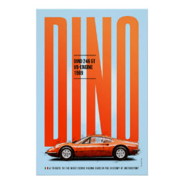 Ferrari Dino Tribute Perfect Poster