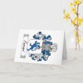 Ferrari Family Crest Kaart (Gele Bloem)