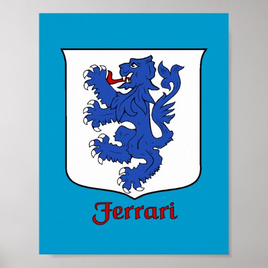 Ferrari Family Shield Print (Voorkant)